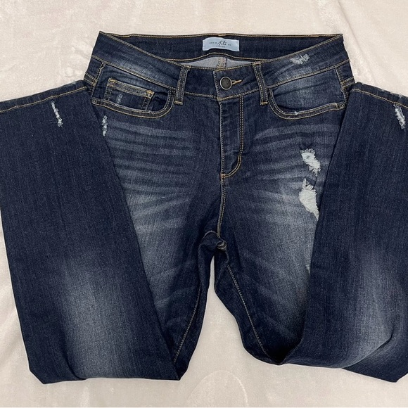 Judy Blue Denim Arts Co Jeans Straight Leg Distressed stretch 9/29 - Picture 4 of 12